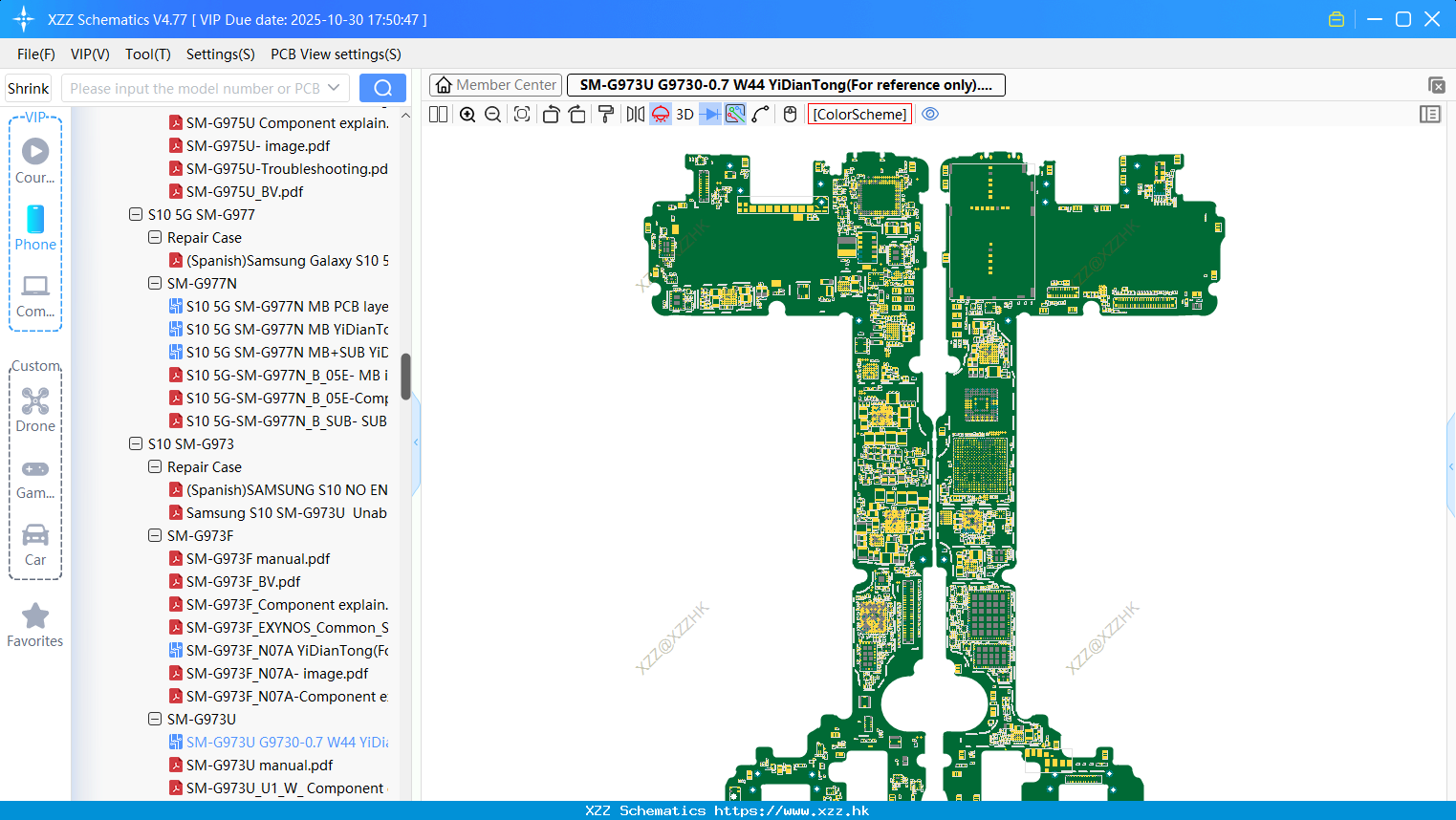 Samsung SM-G973U G9730-0.7 W44 bitmap(For Reference Only)